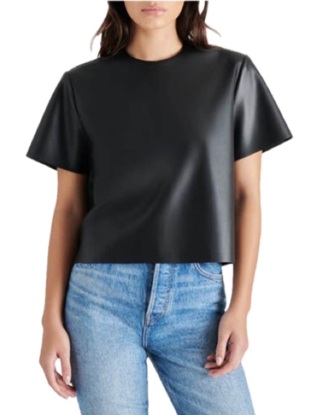 Steve Madden Ezra Faux Leather Top